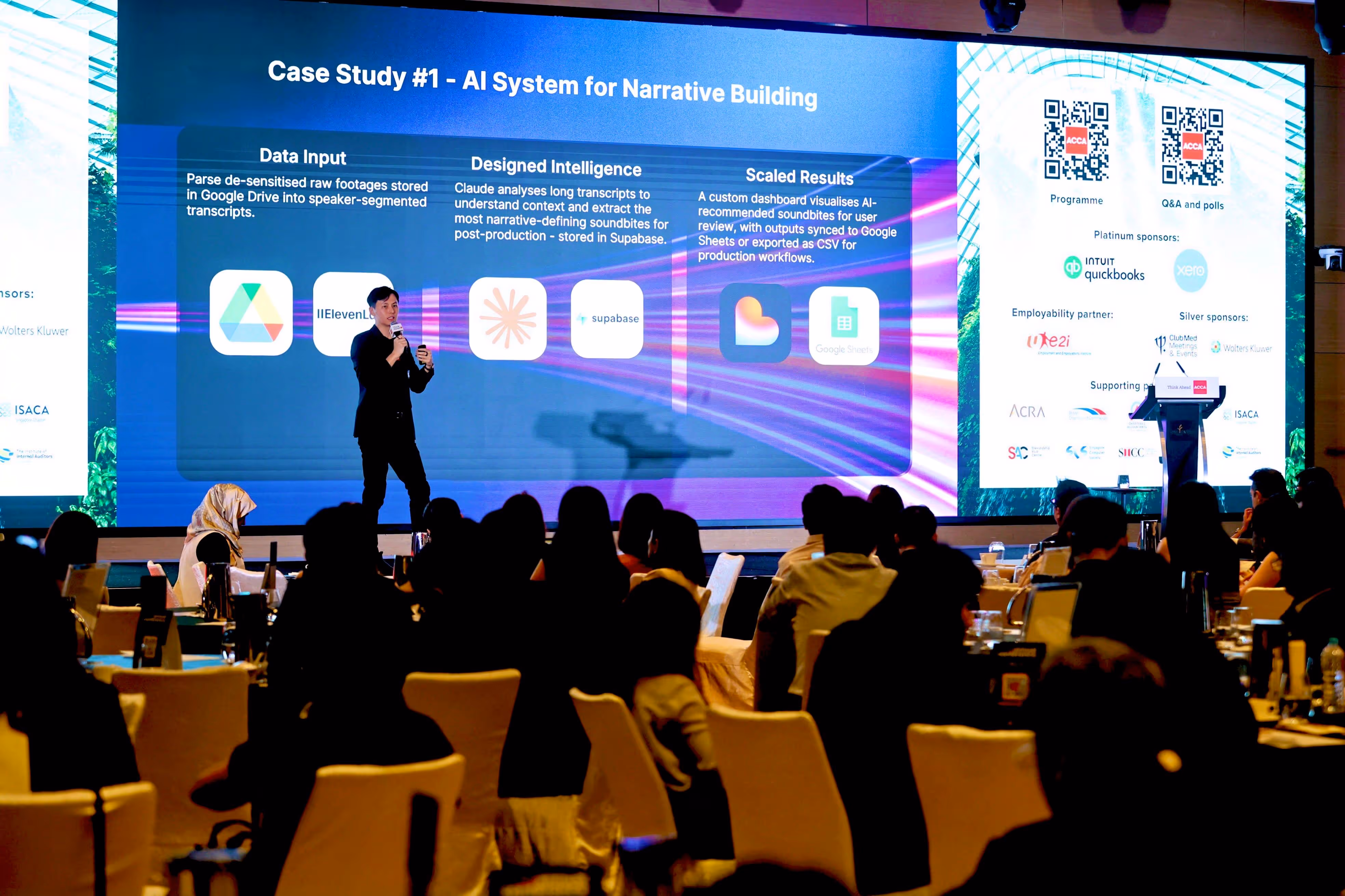 image of ai course modules on screen